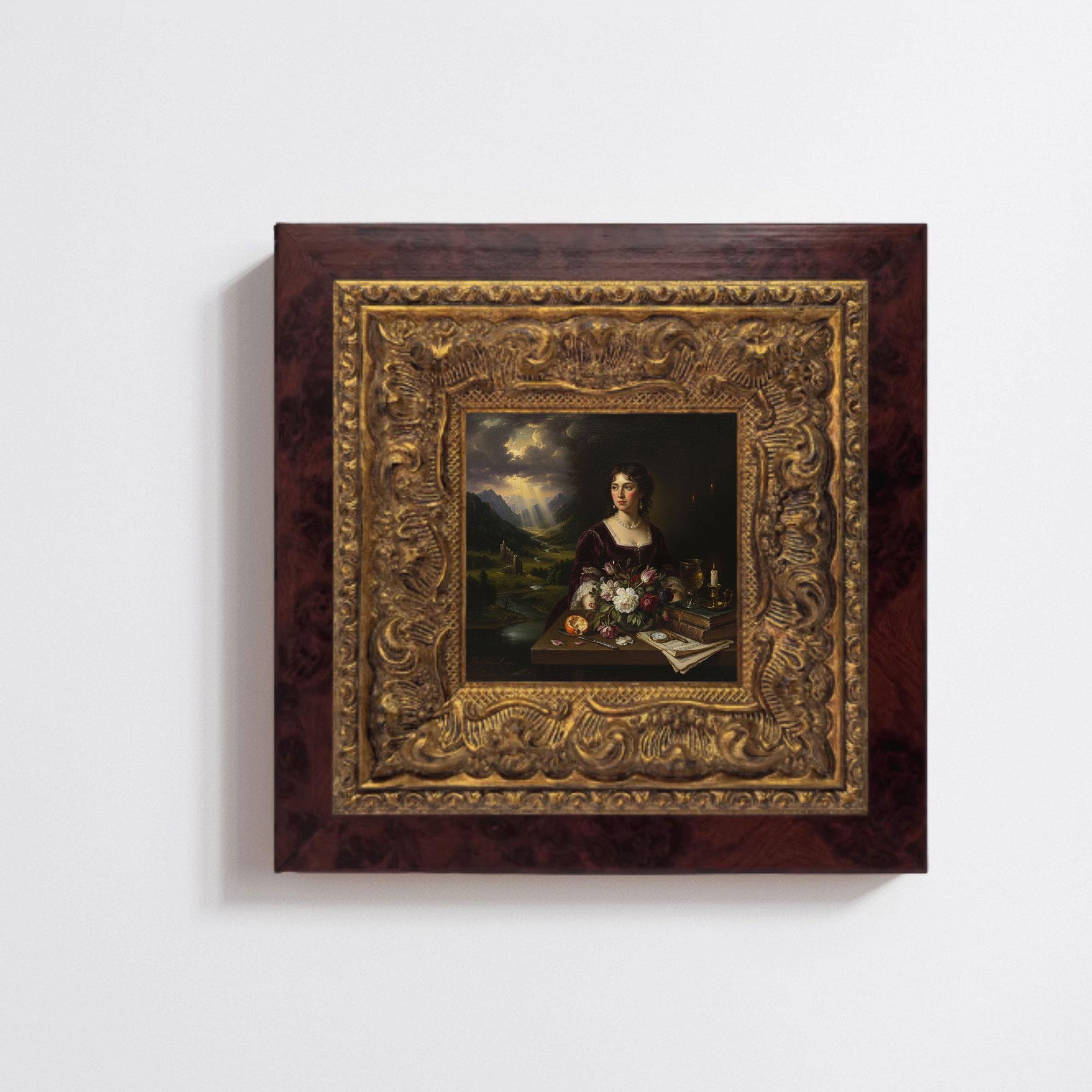 Vintage Oil Painting With Gilt Frames - Etsy display picture 1