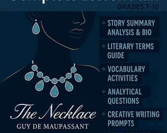The Necklace Lesson Plan - Bildsprachanalytik, Wortschatz & Verständnis (Digitaler Download)