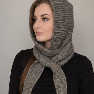 Handmade Head Scarf | Sophie Hood Inspired | Handknitted Wool Hood Scarf | Balaclava Scarf | Winter Head Scarf