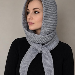 Handmade Head Scarf | Sophie Hood Inspired | Handknitted Wool Hood Scarf | Balaclava Scarf | Winter Head Scarf