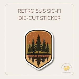 80's Sci-Fi Horror Sticker | Retro Supernatural | Vinyl, Dye-Cut | Patch