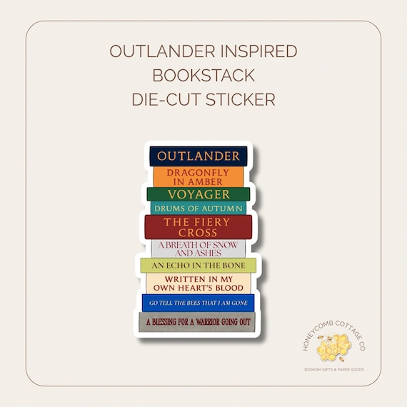 Outlander Inspired Book Stack Sticker | Historical Romance