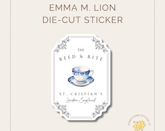 Unselected Journals of Emma M. Lion Inspired | Bookish Literary | Vintage Bookish Tea Sticker