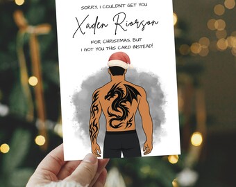 Fourth Wing Inspired Christmas Card | Xaden Riorson