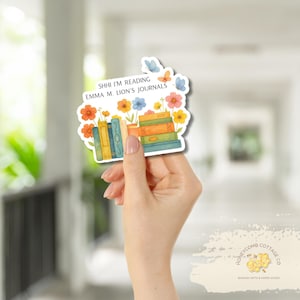 Unselected Journals of Emma M. Lion Inspired Sticker | Bookish Literary | Cozy Reader Gift image 2
