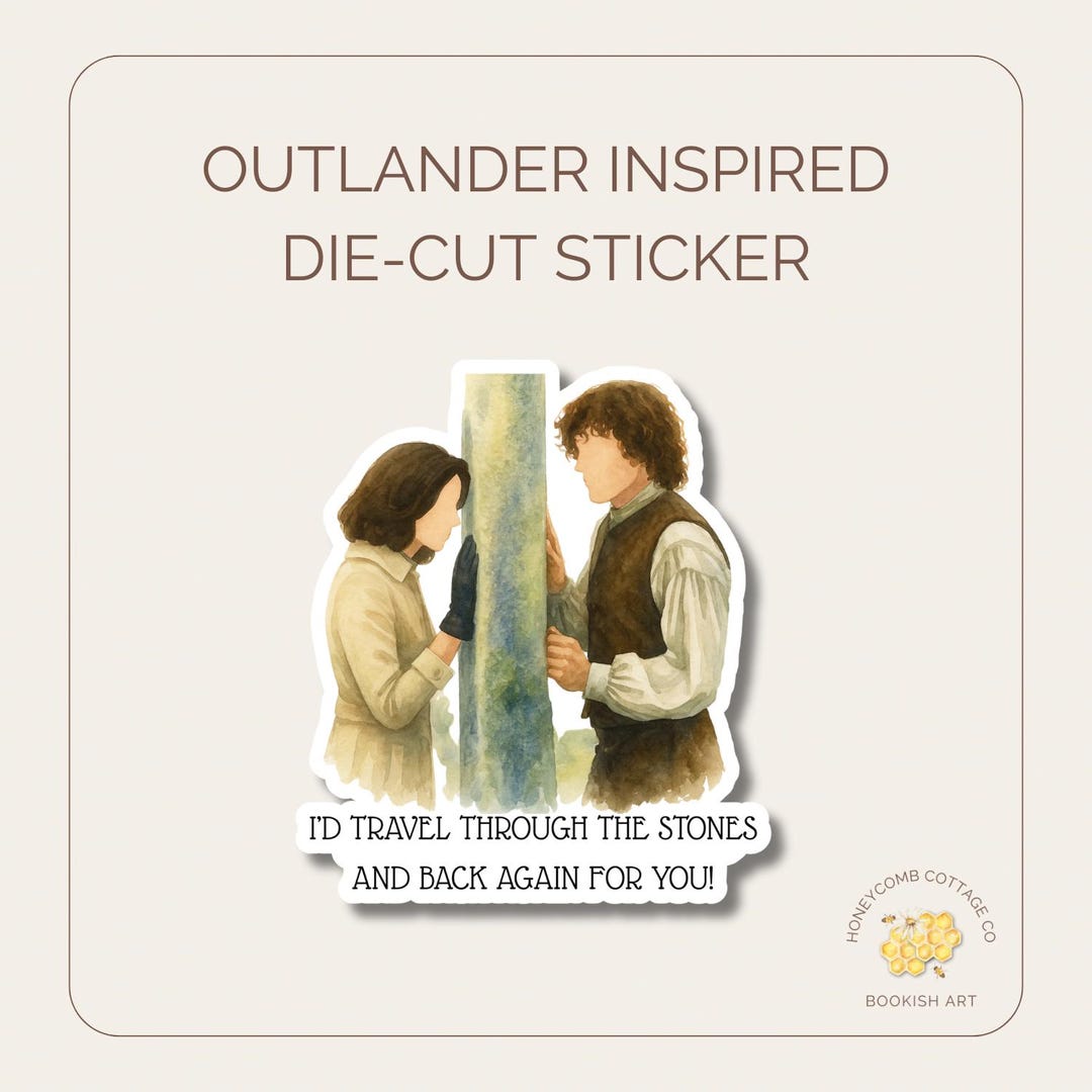 Outlander Scotland Sticker Outlander Inspired Die Cut Sticker | Craigh Na Dun | Jamie & Claire ...
