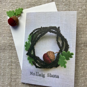 Tarjeta de Felicitaciones de Navidad Nollaig Shona