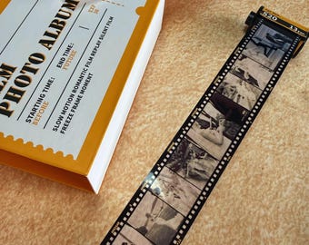 Personalized Photo Film Roll Keychain, Custom Anniversary Gift