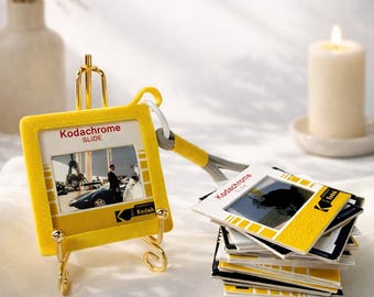 Personlig fotonyckelring | Filmdiabildram-minnessak, personlig minnesgåva
