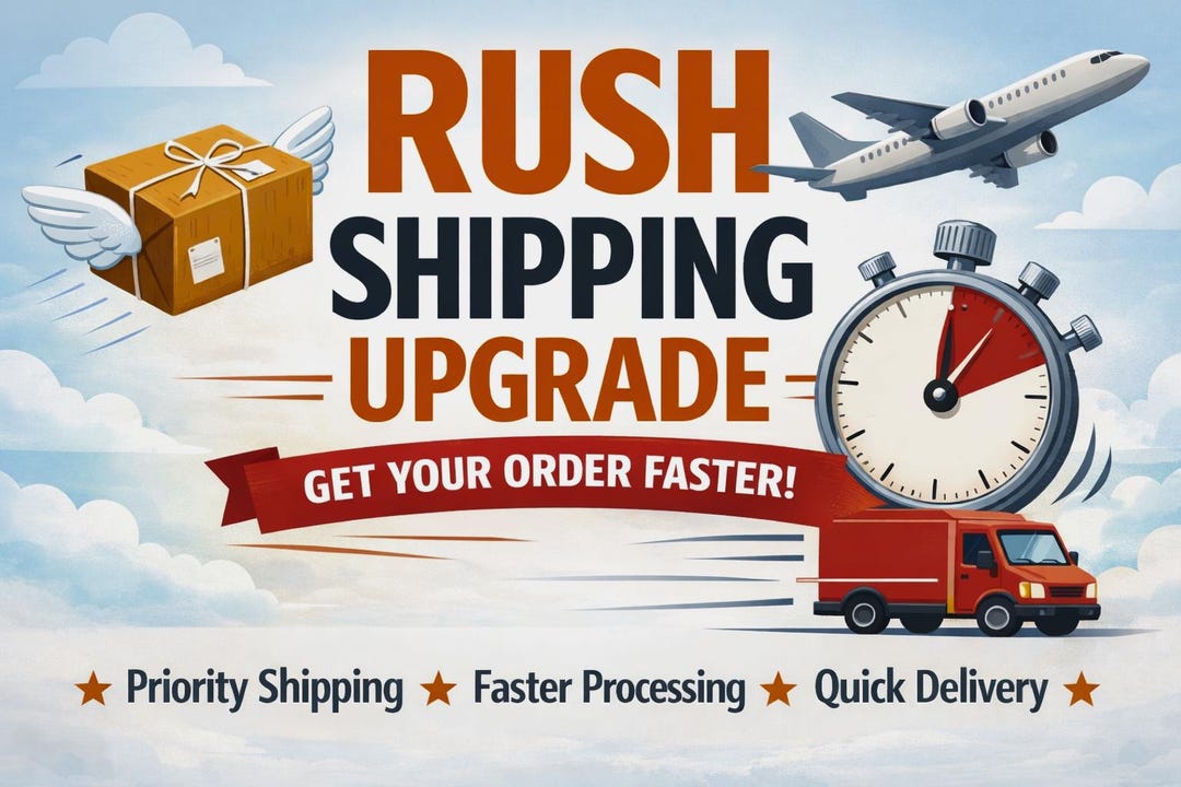 Rush My Order | Priority Processing Upgrade | Fast Delivery Add-on - Etsy