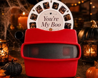 Personalized Photo Viewer with Custom Photo Reel, Couples Keepsake, Anniversary, Halloween, Christmas & Valentine’s Gift