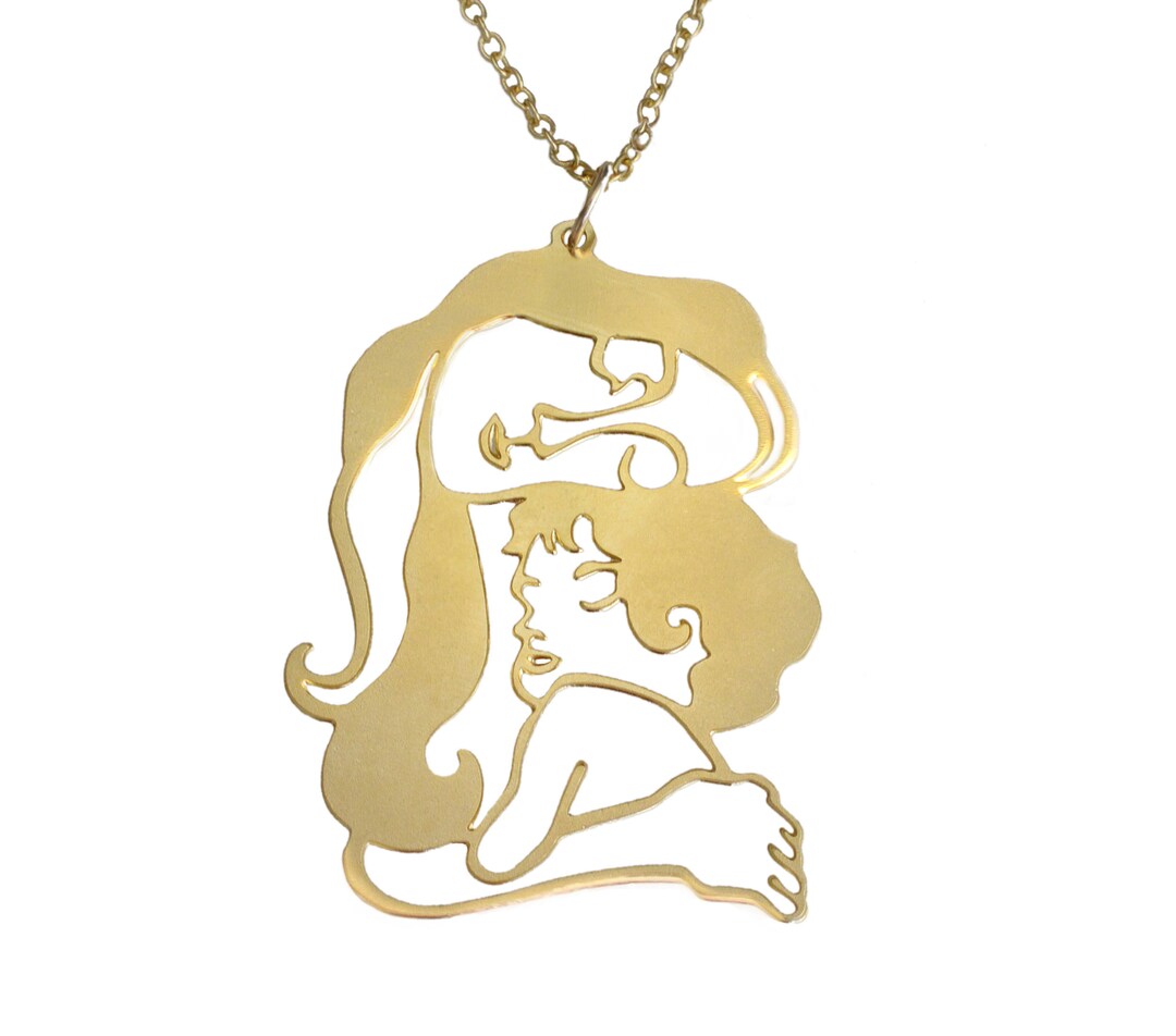 Mother and Child Necklace, Christmas Gift, New Mother Necklace, Mother of Boys Pendant, Mom Son