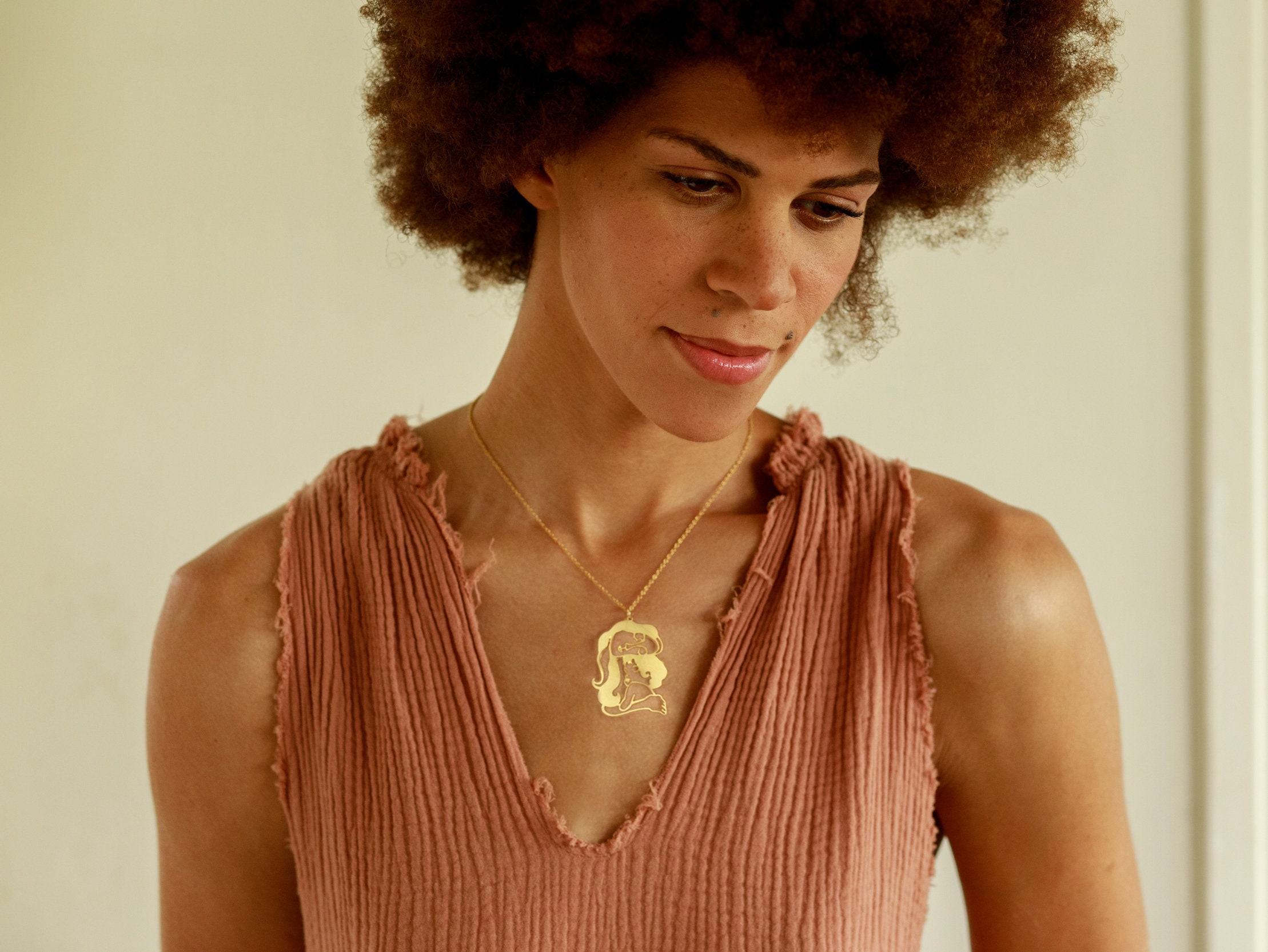 Mother and Child Necklace, Christmas Gift, New Mother Necklace, Mother