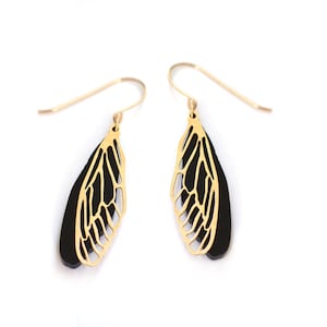 Statement earrings, Gift for mom ,Dragonfly wing earrings,  Mother's Day gift, gift for sister, Dangle earrings, nature inspired jewelry