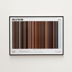 Das ist das Ende Filmplakat, Horizontaler Filmdruck, Einzelbild Film Posterdruck