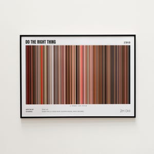 Do the Right Thing Movie Poster, Horizontal Movie Print, Do the Right Thing Print, Frame by Frame Movie Poster Print