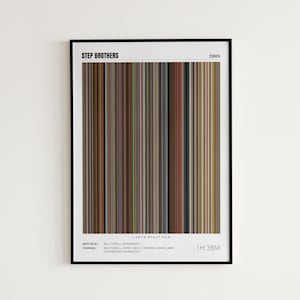 Step Brothers Movie Poster, Will Ferrell, Step Brothers Print, Frame by Frame Movie Poster Print