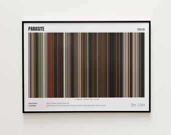 Parasite Movie Poster, Horizontal Movie Print, Parasite Print, Frame by Frame Movie Poster Print