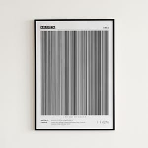 Casablanca Movie Poster, Humphrey Bogart, Casablanca Print, Frame by Frame Movie Poster Print