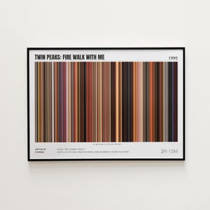 Twin Peaks Fire Walk with Me Movie Poster, Horizontal Movie Print, Twin Peaks Fire Walk with Me Print, Frame by Frame Movie Poster Print