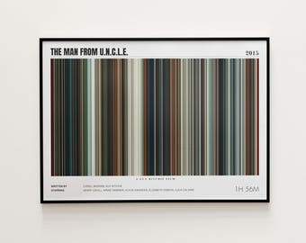 Der Mann von U.N.C.L.E., der Mann von Onkel, Filmplakat, Horizontaler Filmdruck, Der Mann von U.N.C.L.E. Druck, Filmplakat Print