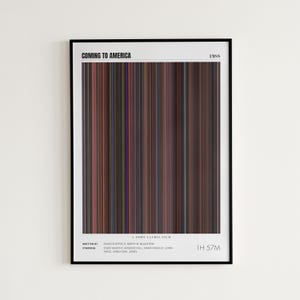Coming to America Movie Poster, Eddie Murphy, Coming to America Print, Frame by Frame Movie Poster Print