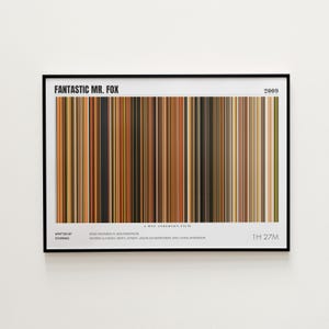 Fantastic Mr. Fox Movie Poster, Horizontal Movie Print, Fantastic Mr. Fox Print, Frame by Frame Movie Poster Print