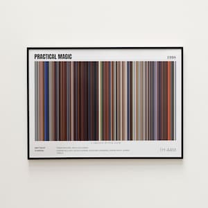 Practical Magic Movie Poster, Horizontal Movie Print, Practical Magic Print, Frame by Frame Movie Poster Print