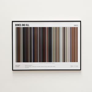 Bones and All Movie Poster, Horizontal Movie Print, Bones and All Print, Frame by Frame Movie Poster Print