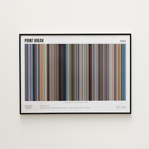 Point Break Movie Poster, Horizontal Movie Print, Point Break Print, Frame by Frame Movie Poster Print