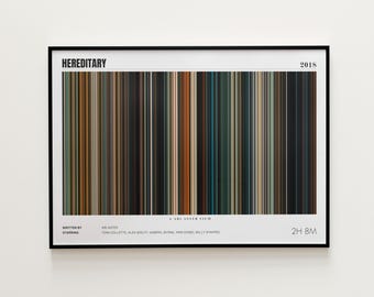 Hereditary Movie Poster, Horizontal Movie Print, Hereditary Print, Frame by Frame Movie Poster Print