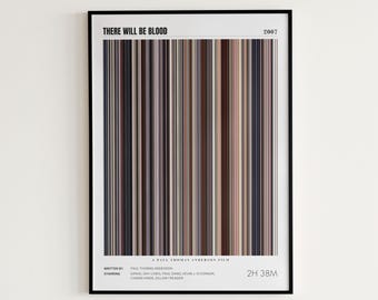 There Will Be Blood Movie Poster, Daniel Day-Lewis, There Will Be Blood Print, Frame by Frame Movie Poster Print