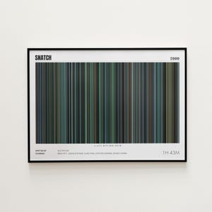 Snatch Movie Poster, Horizontal Movie Print, Snatch Print, Frame by Frame Movie Poster Print