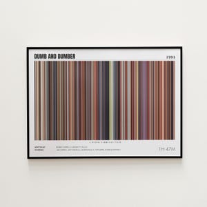 Dumb and Dumber Movie Poster, Horizontal Movie Print, Dumb and Dumber Print, Frame by Frame Movie Poster Print