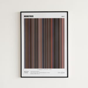 Moonstruck Movie Poster, Cher, Moonstruck Print, Frame by Frame Movie Poster Print