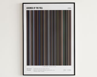 Legends of the Fall filmposter, Brad Pitt, Legends of the Fall print, frame voor frame filmposter print