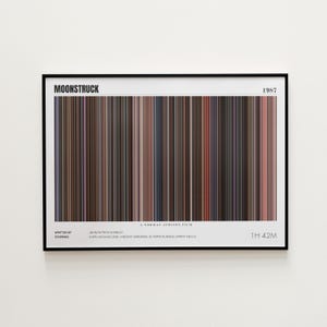 Moonstruck Movie Poster, Horizontal Movie Print, Moonstruck Print, Frame by Frame Movie Poster Print