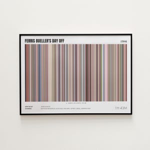 Ferris Bueller&#39;s Day Off Movie Poster, Horizontal Movie Print, Ferris Bueller&#39;s Day Off Print, Frame by Frame Movie Poster Print