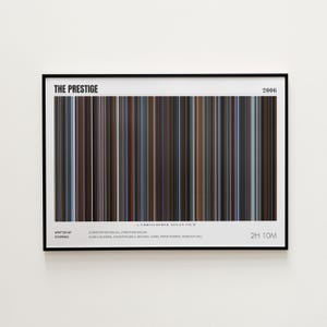 The Prestige Movie Poster, Horizontal Movie Print, The Prestige Print, Frame by Frame Movie Poster Print