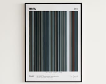 Arrival Movie Poster, Amy Adams, Arrival Print, Frame by Frame Movie Poster Print