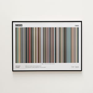 Daisies Movie Poster, Horizontal Movie Print, Daisies Print, Frame by Frame Movie Poster Print