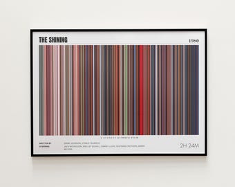 The Shining Movie Poster, Horizontal Movie Print, The Shining Print, Frame by Frame Movie Poster Print