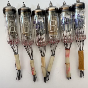 IV-6 VFD Tubes USSR New Nos Tested | Vacuum Fluorescent Display for Clock Projects | lot 6 pcs