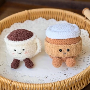 Coffee Bean Plushie Bag Charm - Etsy