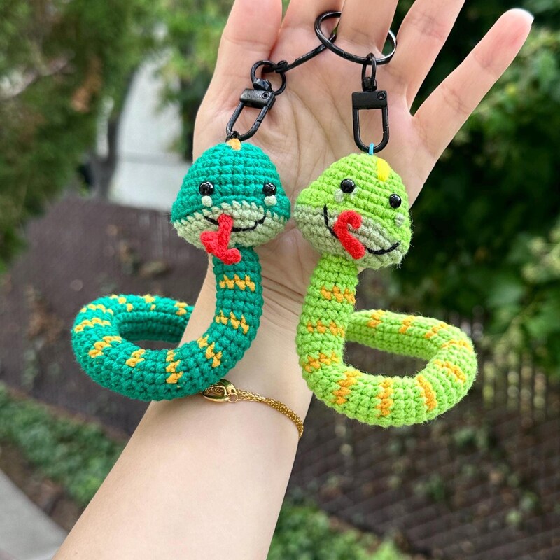 Snake Keychain - Etsy