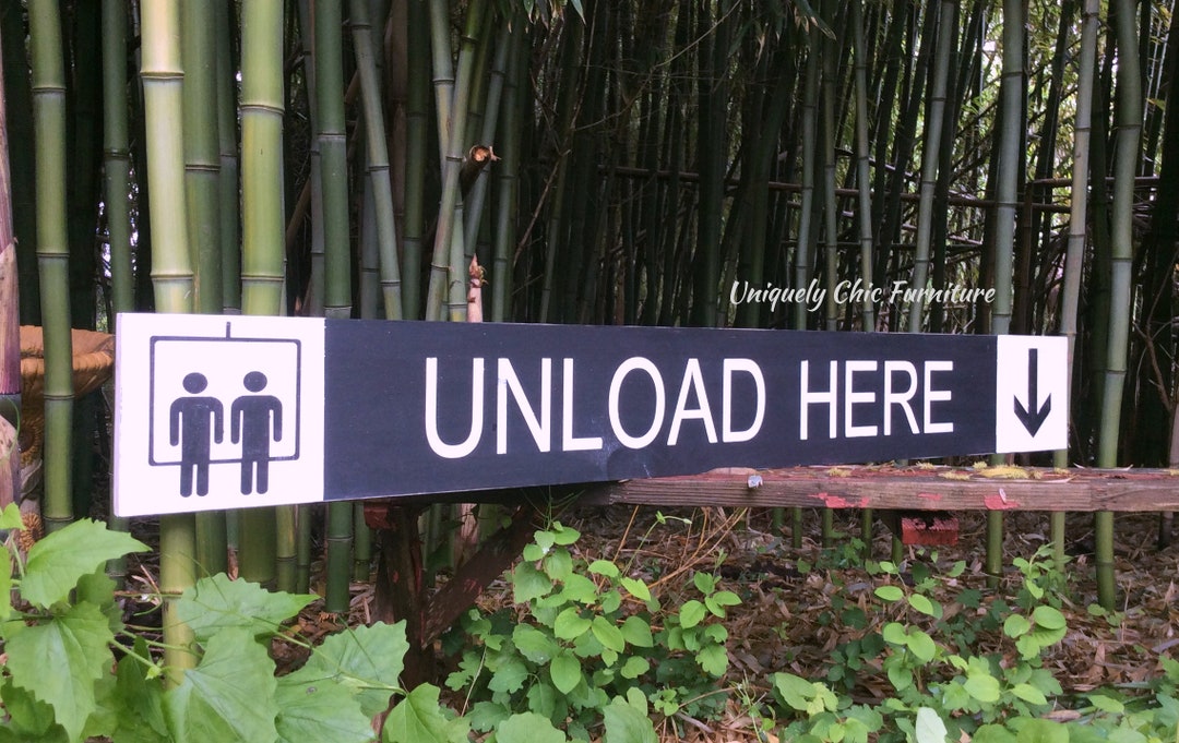 5 Feet Long Ski UNLOAD HERE SIGN~ Lodge~gift for Skier~goggles, Helmet ...