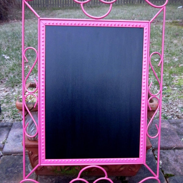 Hot Pink Metal Chalkboard