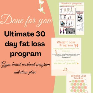 Weight loss plan, Gym based plan, 30 day weight loss journey