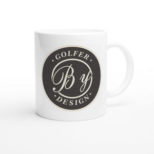 Golf Mug - Perfect Gift for Golfers - Ceramic White Mug With Designs