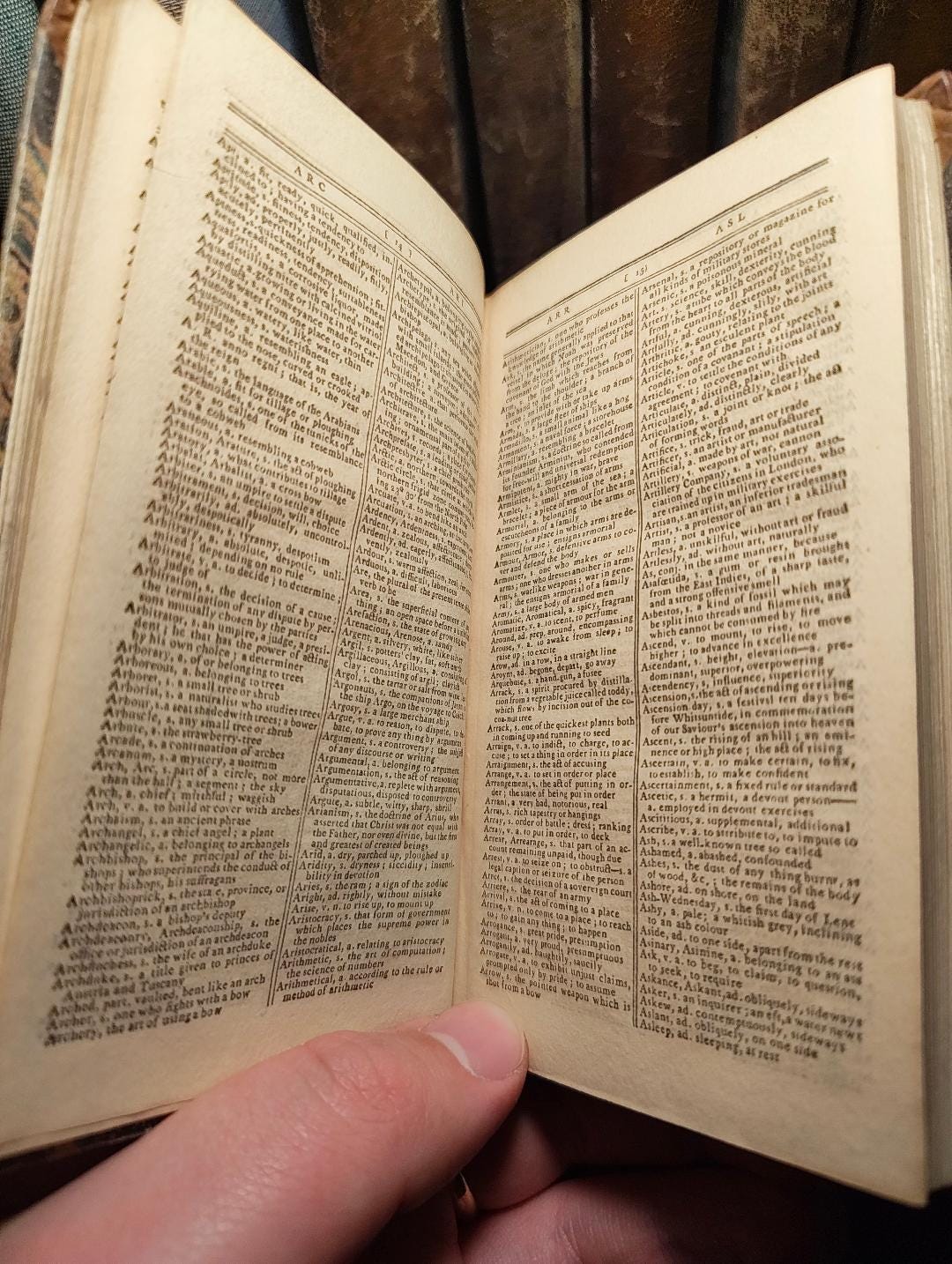 Rare 1809 Johnson's Miniature Dictionary – Antique Pocket Edition - Etsy